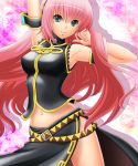  1girl absurdres arms_up breasts colored highres long_hair loussier666 megurine_luka solo very_long_hair vocaloid 