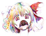  blood blood_in_mouth colorful en_(itumo_nemui) face fangs open_mouth rumia sketch slit_pupils touhou 