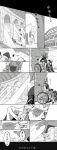  comic highres jean_pierre_polnareff jojo_no_kimyou_na_bouken monochrome translation_request twistxx wheelchair 