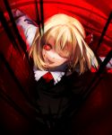  blood chirigami-san darkness rumia smile solo touhou wink 