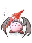  bat_wings blush_stickers cosplay fang gomasamune hat kirby kirby_(series) open_mouth remilia_scarlet remilia_scarlet_(cosplay) smile spear_the_gungnir touhou translation_request wings 