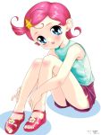  comet_(comet-san) cosmic_baton_girl_comet-san female flip-flops highres red_hair sandals tagme 