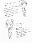  1boy 1girl akkun_to_kanojo character_profile kagari_chiho kakitsubata_waka matsuo_masago monochrome original translation_request 