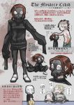  amputee bandage_over_one_eye big_boss blue_eyes brown_hair character_request chibi gas_mask hook_hand hsincubic metal_gear_solid oversized_clothes short_ponytail spoilers translation_request 