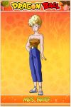  blonde_hair dragonball dragonball_z female flip-flops jeans mrs._briefs sandals 