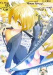  akama_zenta blonde_hair etsusa_oohashi highres inui_hayato kanashima_ginga kirino_yua nejiro_kanata orange_eyes reflection sahara_jun shards short_hair sword weapon yasojima_misaki 