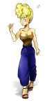  blonde_hair dragon_ball dragonball dragonball_z female flip-flops mrs._briefs sandals 