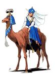  animal blue_dress camel demon female persona riding shin_megami_tensei 