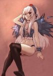  bow_(artist) corset doll_joints feet legs long_hair panties red_eyes rozen_maiden suigintou thigh-highs thighhighs underwear white_hair wings wrist_cuffs 