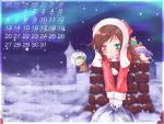  bell calendar christmas gift gloves hat kanaria pokomi rozen_maiden santa_costume santa_hat suiseiseki 