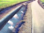  clouds grass nature plant realistic reflection road scenery sky water yakkun 