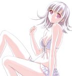  1girl bikini breasts cleavage dangan_ronpa flipped_hair long_hair nanami_chiaki pink_eyes pink_hair sora_(pikasora) super_dangan_ronpa_2 swimsuit 