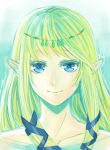  bashikou blonde_hair blue_eyes long_hair nintendo pointy_ears princess_zelda skyward_sword smile the_legend_of_zelda 