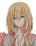  blonde_hair blue_eyes hiro_(hirohiro31) howl howl_no_ugoku_shiro simple_background smile solo white_background 