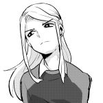  character_request dithering inazuma_eleven_(game) inazuma_eleven_(series) long_hair lowres monochrome monoka simple_background solo white_background 