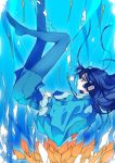  1girl aoki_reika blue blue_hair long_hair precure smile_precure! solo tima underwater 