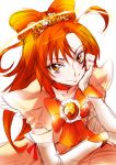  1girl blush cure_sunny hino_akane long_hair looking_at_viewer magical_girl precure red_eyes redhead smile smile_precure! solo tima 