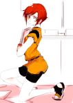  1girl hino_akane looking_back precure red_eyes redhead short_hair smile_precure! solo tima 