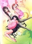  3girls absurdres accel_world highres kurasaki_fuuko kurashima_chiyuri kuroyukihime multiple_girls official_art scan 