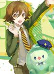  alternate_costume bowtie brown_eyes brown_hair hoo necktie pokemon pokemon_(game) pokemon_bw school_uniform solosis touya_(pokemon) 