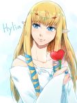  blonde_hair blue_eyes heart hylia long_hair nintendo pointy_ears riko_(sorube) skyward_sword smile the_legend_of_zelda 
