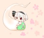  1girl baby hairband komaku_juushoku konpaku_youmu konpaku_youmu_(ghost) red_eyes short_hair silver_hair solo touhou young 