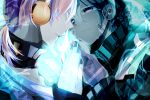  1boy 1girl alice1819 closed_eyes ene_(kagerou_project) headphones kagerou_project konoha_(kagerou_project) ponytail silver_hair tears 