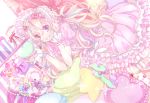  chiyo_(rotsurechiriha) dress original pink_hair stuffed_animal stuffed_toy violet_eyes 