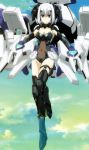  absurdres blue_eyes boots clouds date_a_live highres mecha_musume screencap short_hair sky thigh_boots thighhighs tobiichi_origami white_hair 