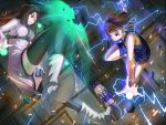  3girls electricity fighting frenda_seivelun hikari123456 misaka_mikoto mugino_shizuri multiple_girls to_aru_kagaku_no_railgun to_aru_majutsu_no_index 