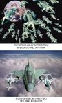  3d aircraft airplane clouds eagle_transporter english fleet flying highres iwasan jet moon realistic science_fiction space space:_1999 space_craft tagme ufo_(copyright) 