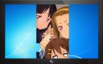  4girls akiyama_mio hirasawa_yui k-on! screen tagme wallpaper 