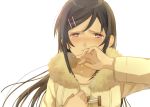  1girl aragaki_ayase black_eyes black_hair coat long_hair ore_no_imouto_ga_konna_ni_kawaii_wake_ga_nai sakaki_kayumu tears 