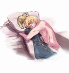  1boy blonde_hair dakimakura_(object) fate/zero fate_(series) gilgamesh hug maccyman nude pillow sleeping solo 