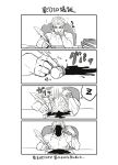  4koma comic dio_brando ink jojo_no_kimyou_na_bouken monochrome parody quill rollingcalling spill translation_request 