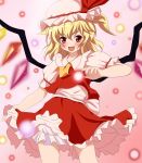  flandre_scarlet hat miracle ponytail red_eyes short_hair side_ponytail solo touhou wings 