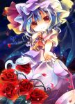  flower kedama_(artist) kedama_milk remilia_scarlet rose solo tea teacup touhou 