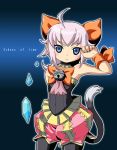  blue_eyes cat_tail crystal final_fantasy final_fantasy_crystal_chronicles kurono pink_hair sherlotta tail 