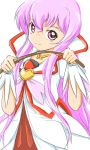  1girl brooch choker cure_ace cure_ace_(cosplay) dokidoki!_precure dress jewelry kugimiya_rie long_hair louise_francoise_le_blanc_de_la_valliere no_nose pettan-nee pink_eyes pink_hair precure seiyuu_connection smile solo white_background zero_no_tsukaima 