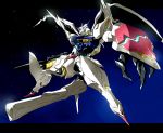  character_request gundam gundam_age highres laser_rifle mecha no_humans solo space 