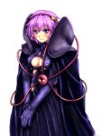  1girl blush cleavage_cutout cosplay elbow_gloves gloves hairband heart hozenkakari komeiji_satori magic:_the_gathering pink_hair robe short_hair smile solo third_eye touhou violet_eyes 