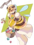  basket bee flower honey_woman insect_wings robot rockman rockman_(classic) smile wings 
