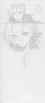  1girl absurdres annie_leonhardt clenched_teeth comic highres monochrome shingeki_no_kyojin short_hair solo sweatdrop translation_request 