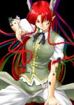  1girl braid dragon dragon_girl dragon_horns ex-meiling fighting_stance highres hong_meiling hong_meiling_(dragon) monster_girl niwatazumi pointy_ears red_eyes redhead scales sketch solo touhou transformation twin_braids 
