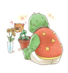  96kuroie father's_day flower jojo_no_kimyou_na_bouken monster nekogusa_(jojo) nijimura's_father no_humans plant stand_(jojo) 