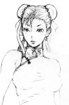  chinese_clothes chun-li lips monochrome solo street_fighter willcan 