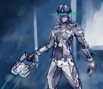  1boy armor dead_space eu03 glowing gun helmet isaac_clarke plasma_cutter power_suit science_fiction solo spacesuit visor weapon 