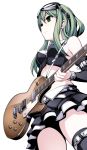  1girl belt green_eyes green_hair guitar gumi instrument short_hair torigoe_takumi vocaloid 