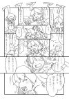  comic flandre_scarlet hakurei_reimu izayoi_sakuya kawashiro_nitori kirisame_marisa monochrome patchouli_knowledge remilia_scarlet touhou translation_request uni_mate 