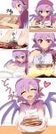  1girl absurdres animal_ears comic food highres mystia_lorelei okamisty open_mouth red_eyes short_hair smile solo sudo_shinren touhou wings yakitori 